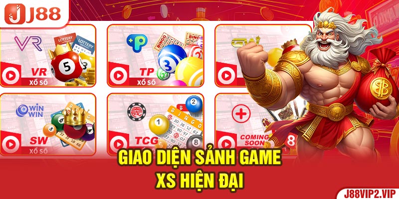 Giao diện sảnh game XS hiện đại